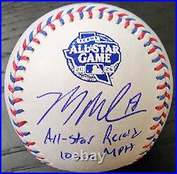 Mason Miller Autographed AllStar Baseball Inscribed All Star Record 103.6 MPH