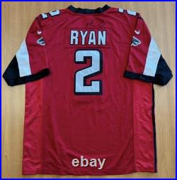 Matt Ryan Signed Inscribed Autographed Atlanta Falcons Jersey JSA COA
