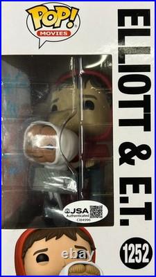Matthew DeMeritt & Henry Thomas autographed inscribed Funko Pop #1252 E. T JSA