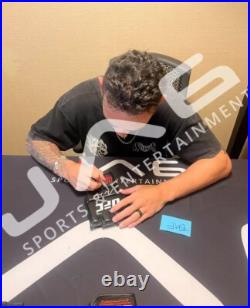 Max Holloway autographed inscribed signed framed glove UFC JSA Justin Gaethje