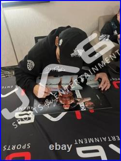 Max Holloway autographed signed inscribed 16x20 photo Blessed JSA Justin Gaethje