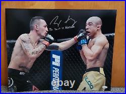 Max Holloway autographed signed inscribed 16x20 photo Blessed UFC JSA COA