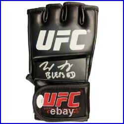 Max Holloway autographed signed inscribed glove UFC JSA Blessed
