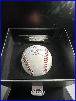 Max Scherzer Fanatics Under Wraps Inscribed Auto World Series 2023 Baseball