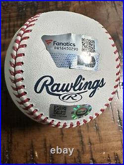 Max Scherzer Fanatics Under Wraps Inscribed Auto World Series 2023 Baseball