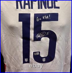 Megan Rapinoe Signed Nike Inscribed Jersey Autograph Steiner CX