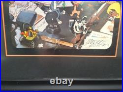 Mel Blanc Autographed Inscribed Photograph- Lightly Torn- 1986- Framed