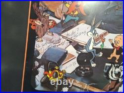 Mel Blanc Autographed Inscribed Photograph- Lightly Torn- 1986- Framed