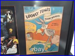 Mel Blanc Autographed Inscribed Photograph- Lightly Torn- 1986- Framed