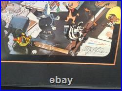 Mel Blanc Autographed Inscribed Photograph- Lightly Torn- 1986- Framed