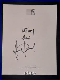 Michael Jackson Hand Signed MJJ Productions 8.5x11 Inscribed Autograph Pop