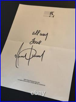 Michael Jackson Hand Signed MJJ Productions 8.5x11 Inscribed Autograph Pop