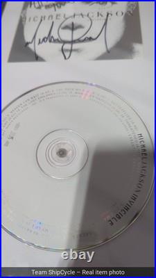 Michael Jackson Inscribed Signed Autograph Invincible CD Display G1N