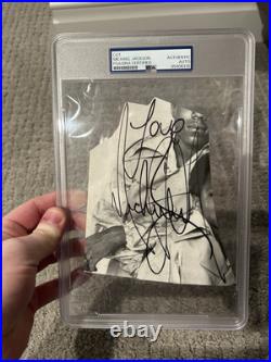 Michael Jackson Signed Cut PSA Certified Autograph Inscribed Love Rare Auto