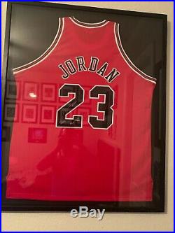 Michael Jordan Autographed Jersey Inscribed 2009 Hof Upper Deck Uda L/e Framed