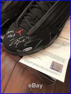 Michael Jordan UDA Signed Autograph Inscribed 09 HOF Retro 14 Shoes 19/23 RARE
