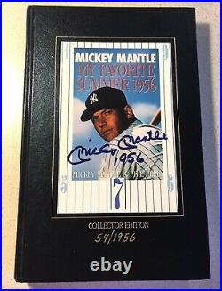 Mickey Mantle Autograph/Signed Book My Favorite Summer 1956 Inscribed 54/1956