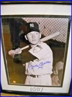 Mickey Mantle Autographed 16 X 20 Photo Jsa Certified Inscribed 1951, #2/7