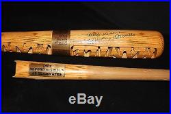 Mickey Mantle Autographed Inscribed Broken Batsmith Carved Baseball Bat Jsa Cert