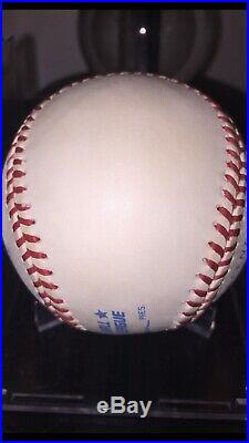 Mickey Mantle Autographed Inscribed No. 7 Signed Baseball High Grade Yankees