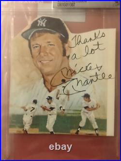 Mickey Mantle HOF New York Yankees Signed Cut Beckett Authentic. Inscribed EBAY