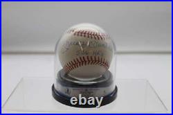 Mickey Mantle Signed Oalb Inscribed 536 Hrs Baseball Autograph Bas 8 W6365