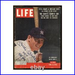Mickey Mantle Yankees Autographed Signed Inscribed Life Magazine June 1956 JSA