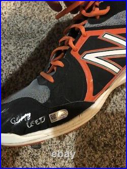 Miguel Cabrera Game Worn Hologram Triple Crown Cleat Autographed/Inscribed