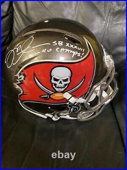 Mike Alstott Authentic Speed Full Size Speed Autographed Inscribed Helmet