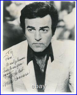 Mike Connors Inscribed Photograph Signed