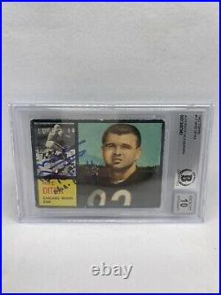 Mike Ditka Signed Inscribed 1962 Topps #17 Rookie Card Beckett Grade 10 Auto 2