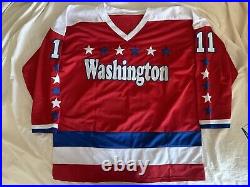 Mike Gartner Signed Autographed Washington Jersey Inscribed HOF01 BAS