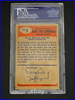 Mike Mccormack 1955 Bowman #2 Signed & Inscribed Hof'84 Psa Authentic Auto