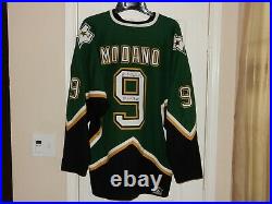 Mike Modano Autographed Dallas Stars Jersey Inscribed with 99 Cup Champs
