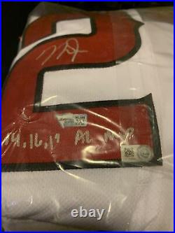 Mike Trout Autographed Nike Jersey Triple Inscribed A. L. MVP. Fanatics Auth