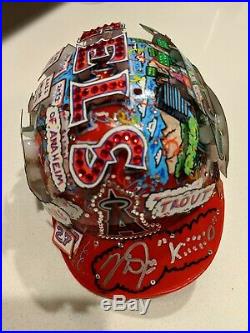 Mike Trout Charles Fazzino Autographed Helmet 2/27 inscribed Kiiid