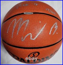 Miles Bridges Signed Autographed Spalding Basketball Inscribed Hornets #/100 UDA