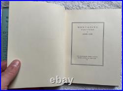 Montaigne book Andre Gide signed autographed 309/800 limited withslip HC/DJ 1929