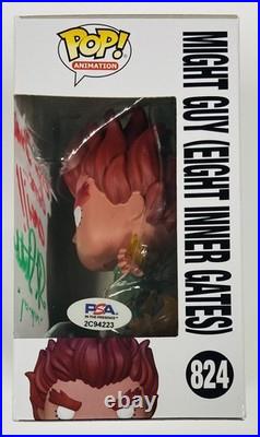 Naruto Might Guy #824 Autograph Signed Inscribed Skip Stellrecht PSA Funko Pop