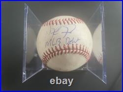 Nick Castellanos Autograph Signed Inscribed MLB Debut Game Used Baseball COA