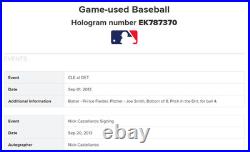 Nick Castellanos Autograph Signed Inscribed MLB Debut Game Used Baseball COA