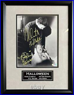 Nick Castle PJ Soles autographed signed inscribed 8x10 photo Halloween PSA COA