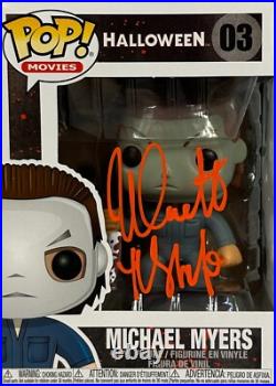 Nick Castle autographed inscribed Funko Pop #03 Beckett Michael Myers
