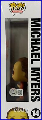 Nick Castle autographed inscribed Funko Pop #14 Beckett Michael Myers