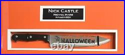 Nick Castle autographed inscribed framed knife Halloween Michael Myers Beckett