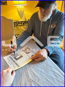 Nick Castle autographed signed inscribed 8x10 newspaper Halloween JSA COA