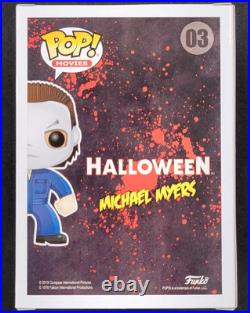 Nick Castle signed inscribed Michael Myers Funko Pop! Autograph Beckett BAS