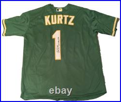 Nick Kurtz signed auto autograph A's Jersey Inscribed 2024 1st Round JSA