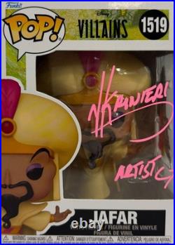 Nik Ranieri autographed signed inscribed illustrated Funko Pop JSA Disney Aladin
