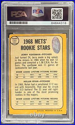 Nolan Ryan Inscribed 5714 K's Signed 1968 Topps #177 Rookie Card RC Psa 10 Auto